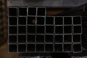 Square tube in a large stack