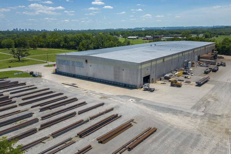 aerial view of Siskin Steel Nashvillle building